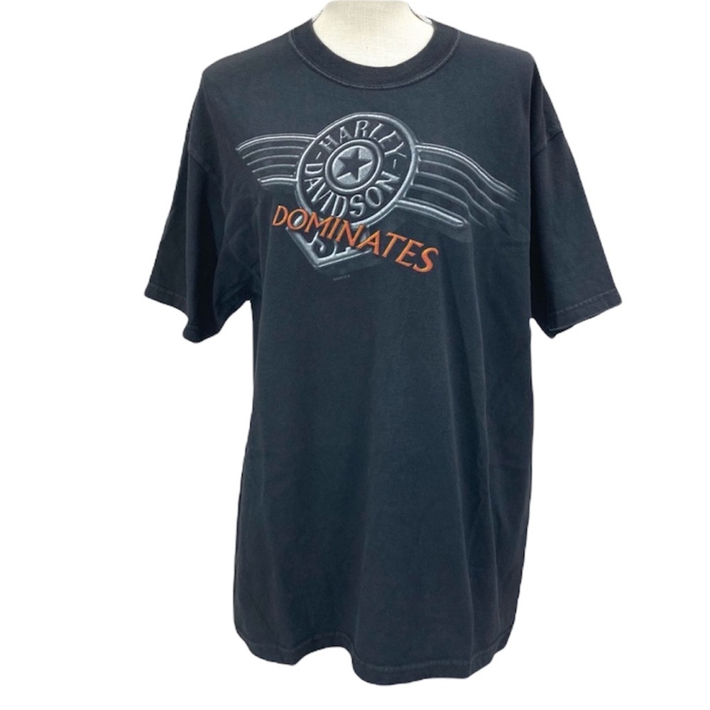 HARLEY-DAVIDSON Men’s/Unisex Black Short Sleeve Graphic Tee Shirt Size Large